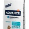 Pienso que un título optimizado para SEO podría ser: "Advance Canine Puppy Medium: Alimento de Pollo y Arroz para Cachorros 3kg