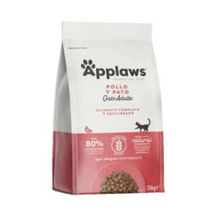 Applaws Cat Dry Adulto Pollo y Pato 7.5kg - Alimento Natural Sin Cereales para Gatos Adultos