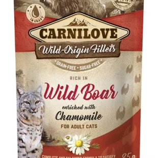 Comida Húmeda para Gatos Carnilove Jabali 24x85g - Alimentación Saludable