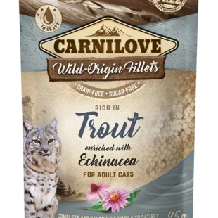 Comida Húmeda para Gatos Carnilove Trucha 24x85g - Alimentación Saludable