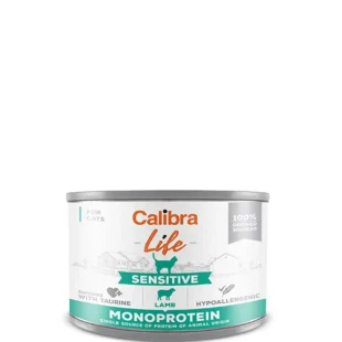 Calibra Cat Life Lata Sensitive Cordero 6x200g - Comida Húmeda Saludable para Gatos