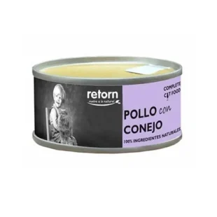 Retorn Feline Pollo Conejo 18x80gr - Comida Húmeda Saludable para Gatos