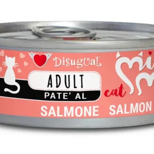 DISUGUAL Mini-Me Cat Salmon 12x85g - Comida Húmeda Saludable para Gatos