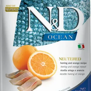 Farmina ND Ocean Neutered Cat Food 5kg - Premium Dry Nutrition for Healthy Cats