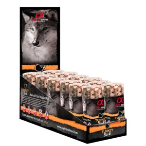 Alpha Spirit Canine Ristra Pavo Caja 12 × 160 g