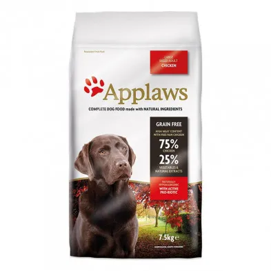 Applaws Pienso para Perros Adultos de Razas Grandes Pollo 7,5 kg