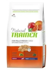 Natural Trainer para Perros Adultos Medianos de Pollo 12 kg