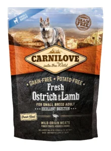 Carnilove Adulto Pequeño Avestruz y Cordero 1,5 kg para Perros