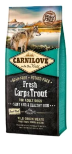 Carnilove Adulto Perro 12 kg – Alimento fresco de carpa y trucha para piel y pelo saludables