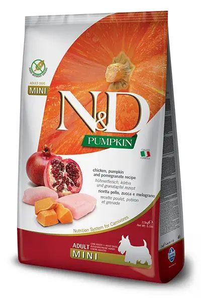 Farmina ND Alimento para Perros Mini Calabaza y Pollo 800 g