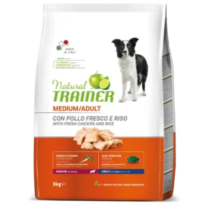 Natural Trainer para Perros Adultos Medianos de Pollo 3 kg