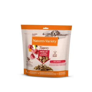 Nature’s Variety Toppers de Res Liofilizados 7 × 120 g