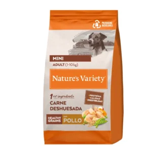 Nature’s Variety – Alimento natural para perros adultos mini con pollo 600 g