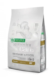 Alimento para Perros Pequeños Adultos de Raza Pequeña con Cordero 4 kg – Nature’s p SC white dog