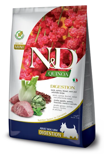 Farmina ND Alimento para Perros Mini Quinoa Digestión Cordero 800 g