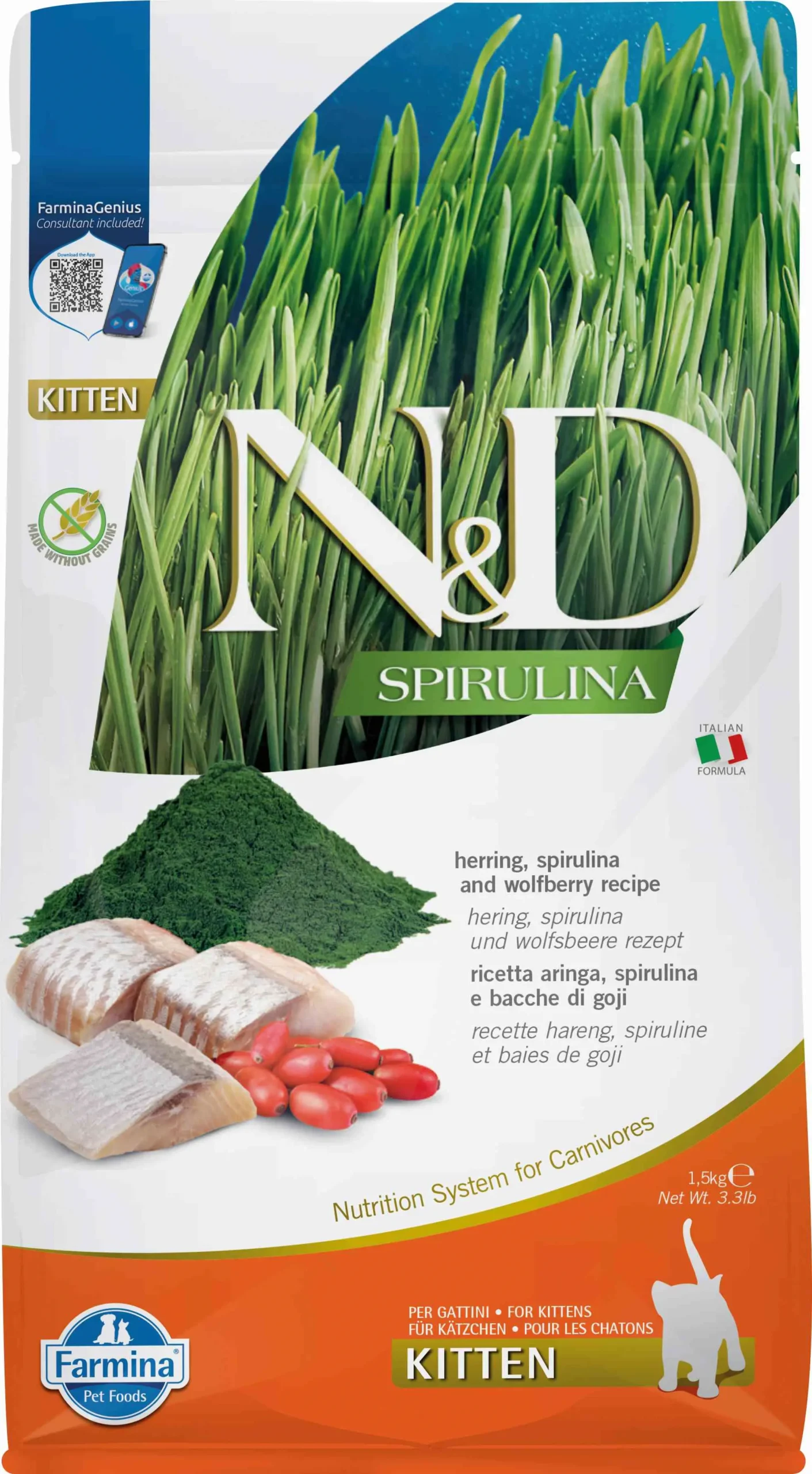 Farmina ND Spirulina y Arenque 1,5 kg