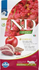 Farmina ND Quinoa para Gatos Antibolas de Pelo con Pato 1,5 kg