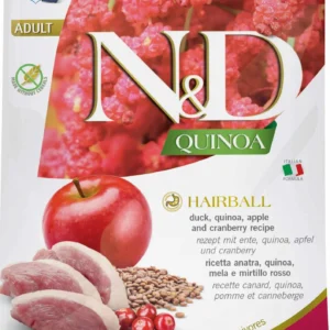 Farmina ND Quinoa para Gatos Antibolas de Pelo con Pato 1,5 kg