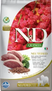 Farmina ND Quinoa para Perros Esterilizados de Raza Mediana y Grande con Pato 2,5 kg