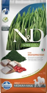 Farmina ND Dog Spirulina Arenque para Perros Medianos y Grandes 7 kg