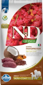 Farmina ND Quinoa para Perros Medianos/Grandes con Piel Sensible y Abrigo de Venado 7 kg