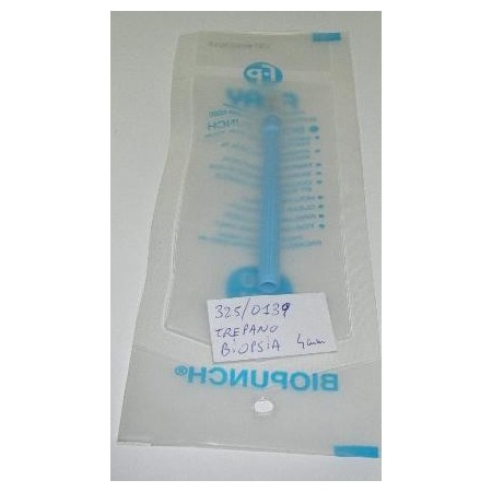 Trépano para biopsia cutánea 8 mm · toma de muestras de piel