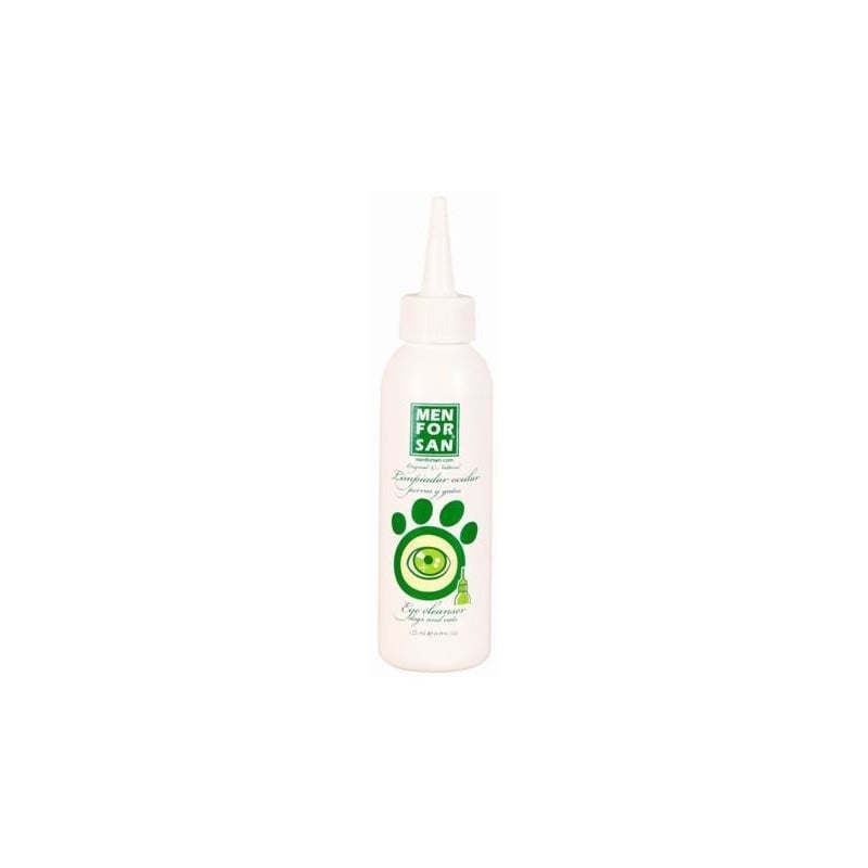 Menforsan Limpiador externo de oídos perro y gato 125 ml · solución natural con árbol de té