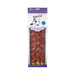 Snack masticable Dokas Stick con pollo 315 g (3 uds = 1 m) · premio para perros