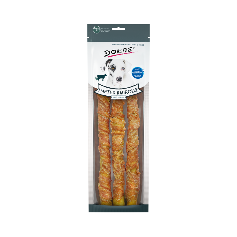 Snack masticable Dokas Stick con pato 315 g · premio para perros