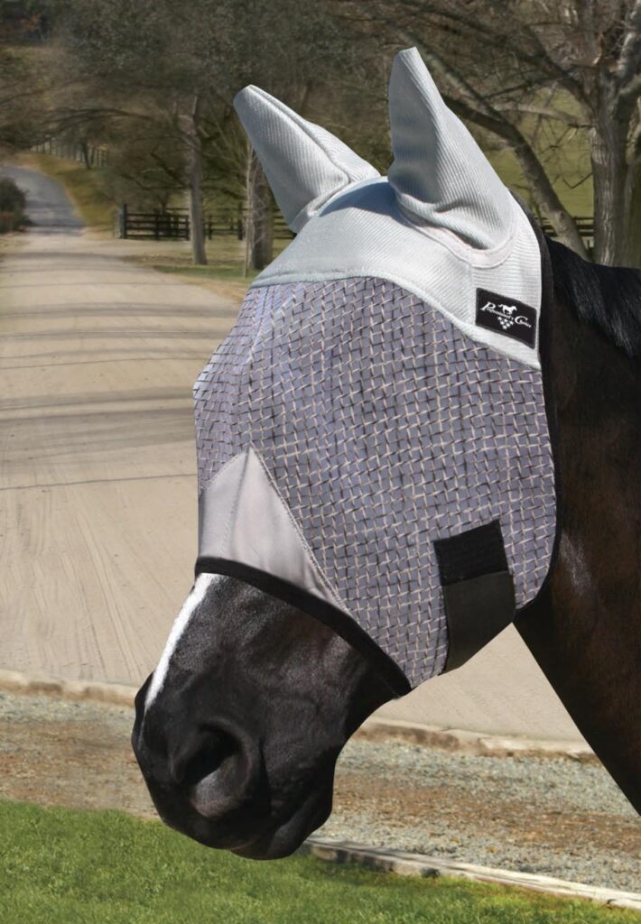 Máscara antimoscas Professional's Choice con orejas talla Cob · caballos