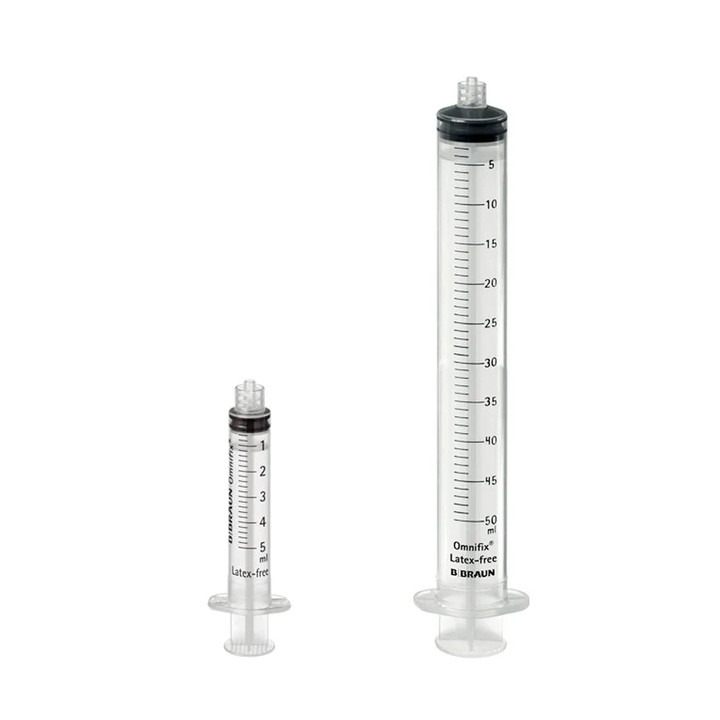 Jeringa Omnifix 3C de 20 ml, conexión luer sin látex, caja de 100 unidades
