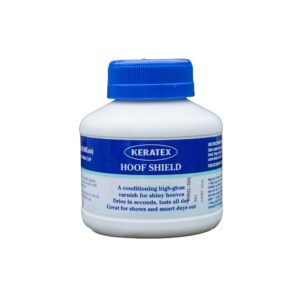Keratex Hoof Shield 250 ml · barniz abrillantador para cascos de caballos