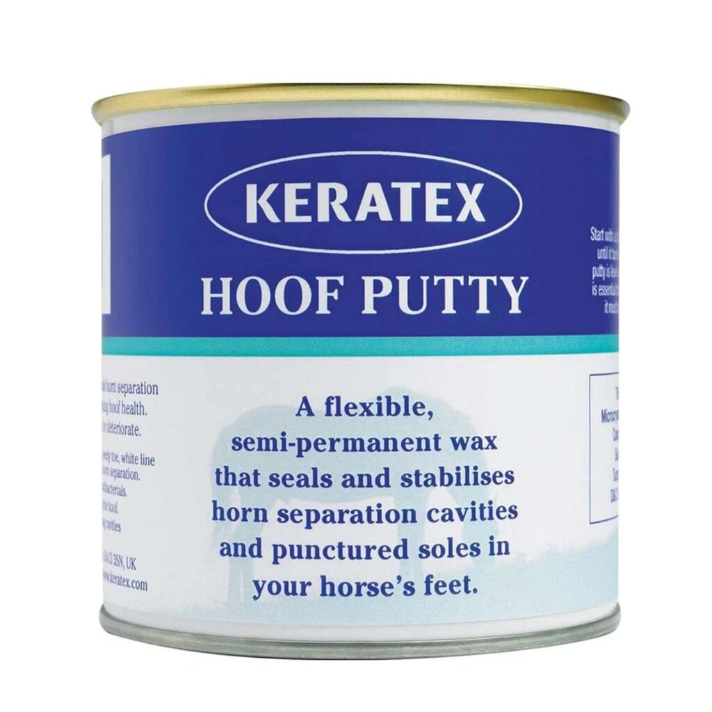 Keratex Hoof Putty 200 g · masilla para rellenar fisuras del casco