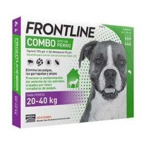 Frontline Combo Spot On perro, 6 pipetas (20-40 kg) · antiparasitario externo para perros