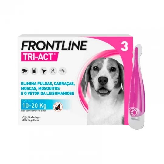 Frontline Triact perros 10-20 kg (3 pipetas) · antiparasitario externo para perros