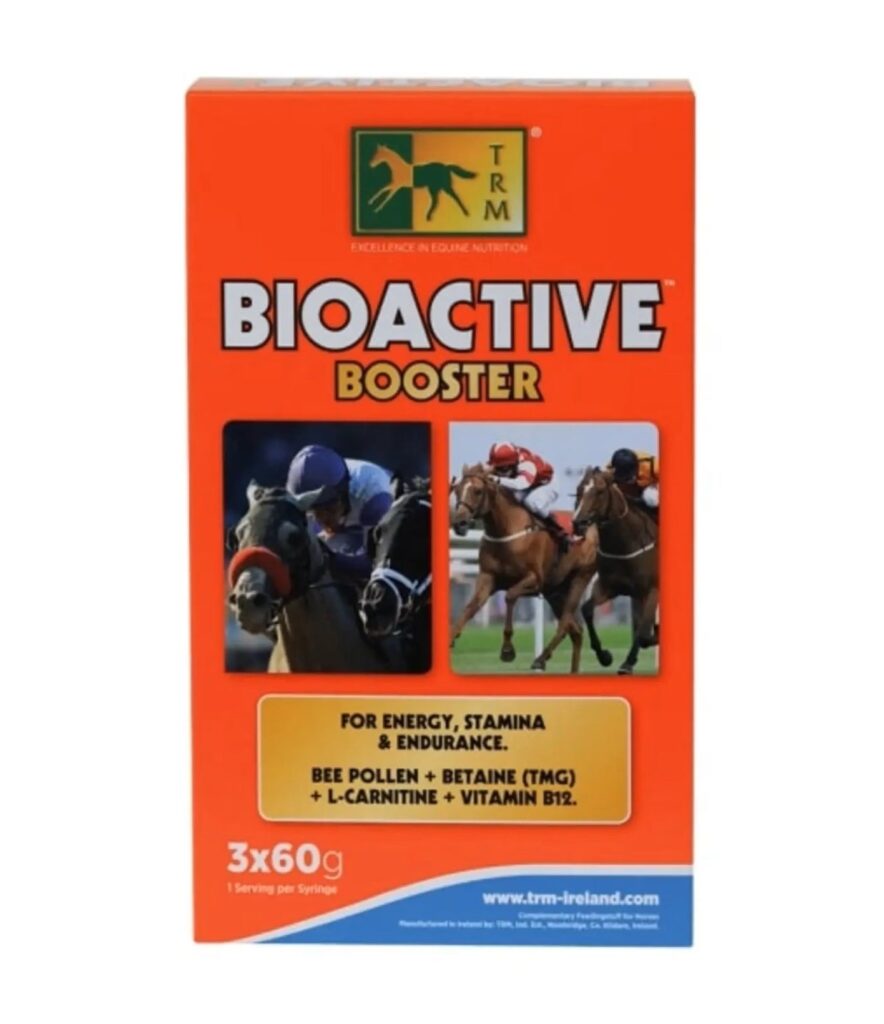 Bioactive 3 × 60 g · suplemento de polen y rendimiento para caballos