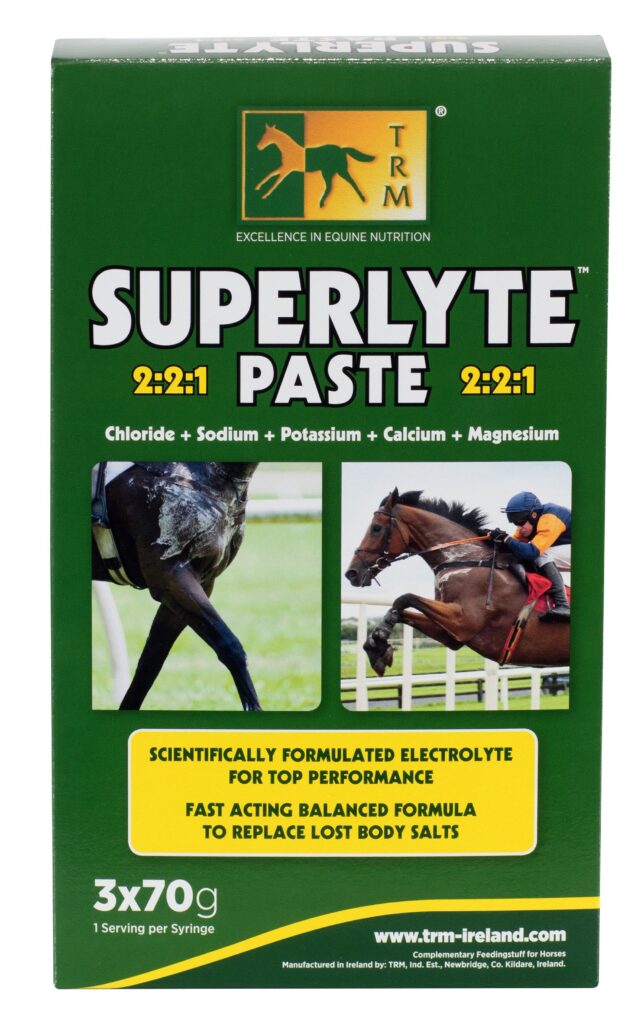 Superlyte Syringe 3 × 70 g · electrolitos en jeringa para caballos