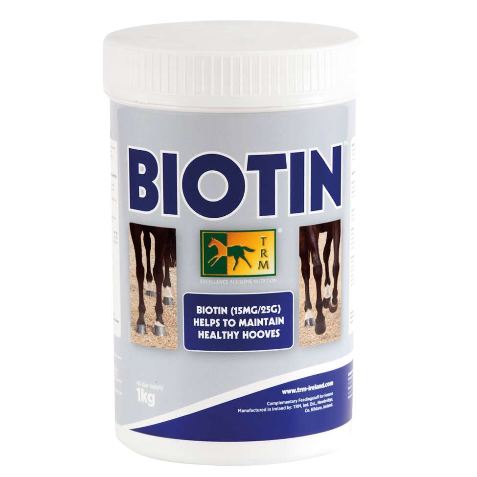 Biotin 15 mg/25 g 1 kg · biotina para el cuidado del casco del caballo