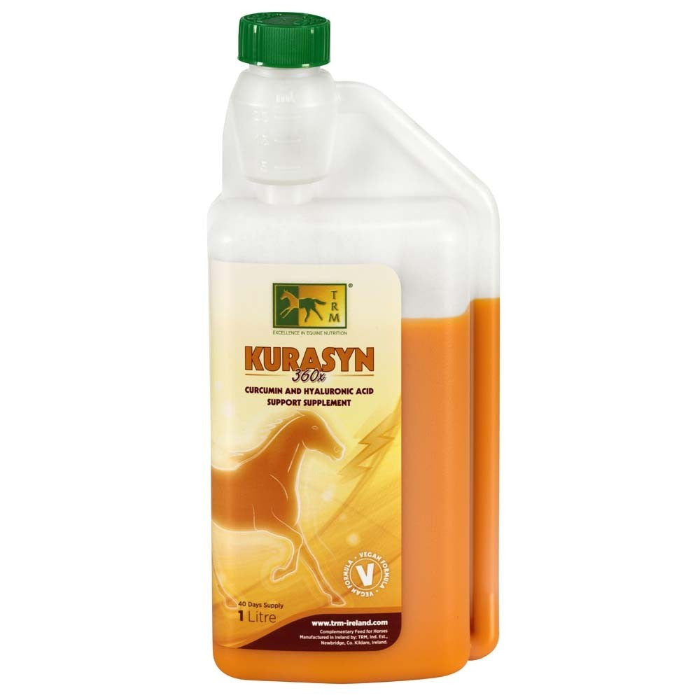 Kurasyn 360 TRM 1 l · suplemento con ácido hialurónico y cúrcuma para caballos