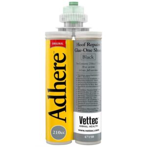Equi-Thane Adhere 180 ml negro · uretano rápido para reparar el casco