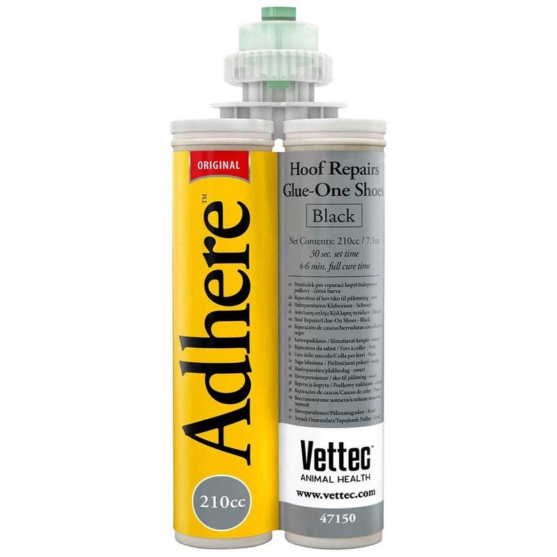 Equi-Thane Adhere 180 ml negro · uretano rápido para reparar el casco