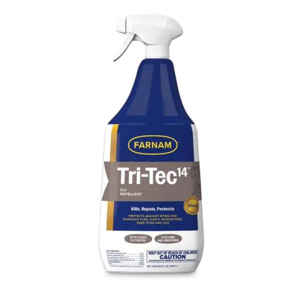 TRI-TEC14 Spray 0,946 l · repelente e insecticida de uso externo para caballos