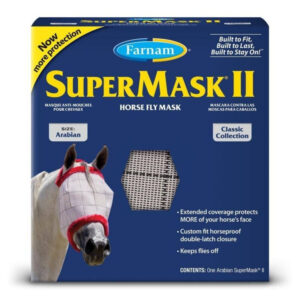 Máscara antimoscas Supermask II Árabe sin orejas · protección facial para caballos