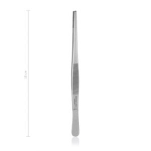 Pinza de disección 16 cm sin dientes · instrumental quirúrgico para caballos