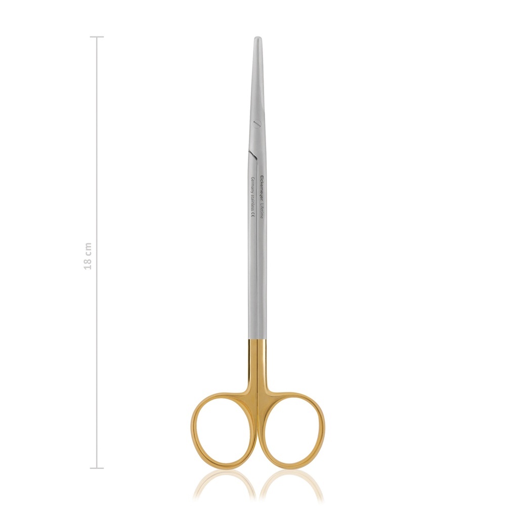 Tijera Metzenbaum curva 18 cm · disección fina para caballos
