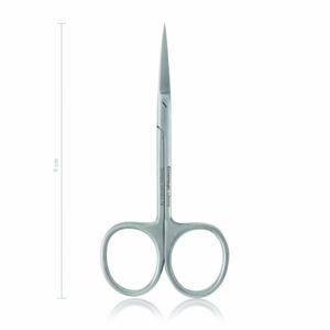 Tijera iris recta AG/AG 11,5 cm · corte fino para cirugía