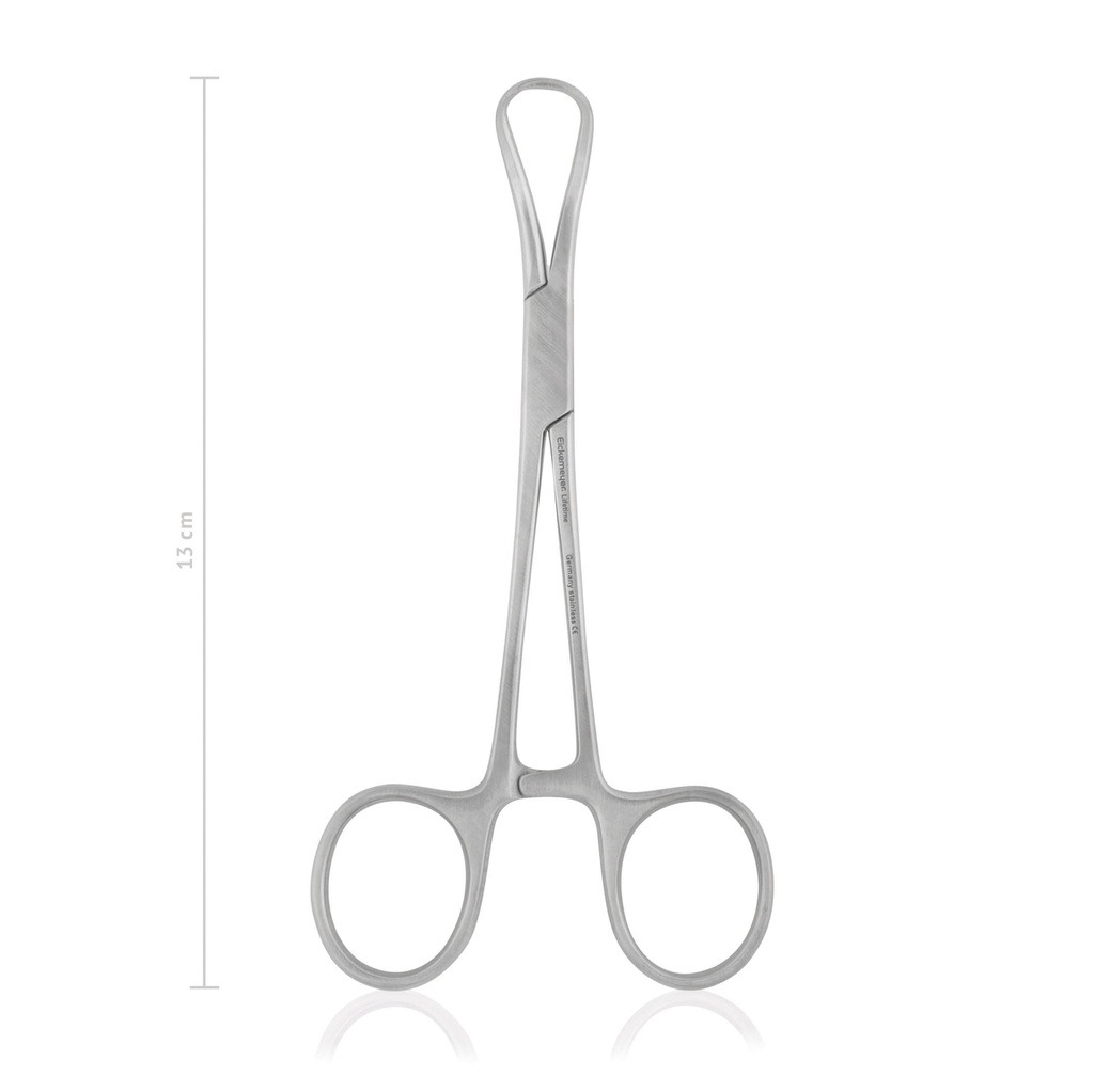Pinza de campo Backhaus 13 cm · fijación de paños quirúrgicos en caballos y gran animal