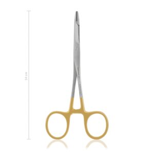 Porta-agujas Hegar-Olsen con tijera 14 cm · sutura en cirugía equina y de gran animal