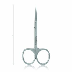 Tijera recta AG/AG Iris 9 cm · corte fino en cirugía ocular y de precisión