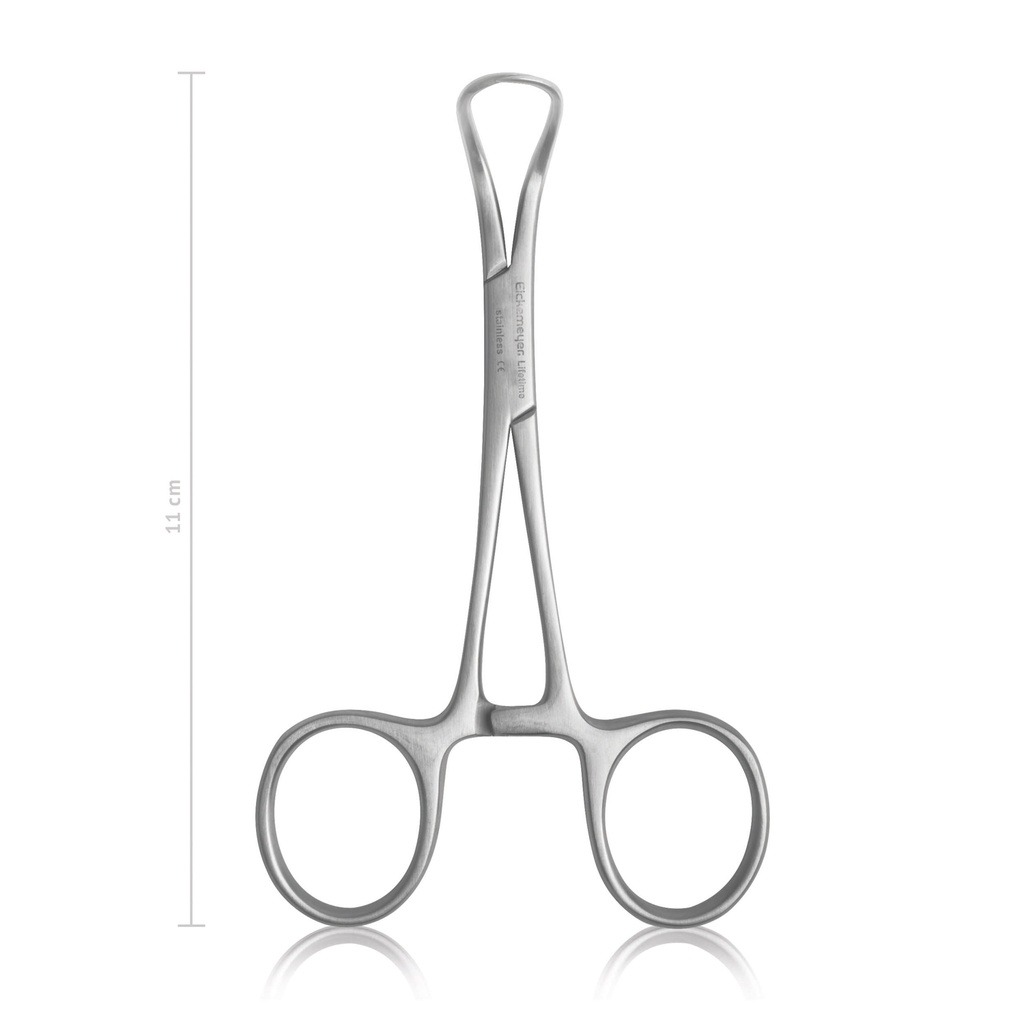 Pinza de campo Backhaus 11 cm · fijación de paños quirúrgicos en cirugía equina